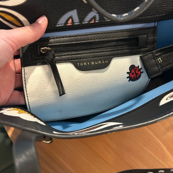 Tory Burch Hopewell Kerrington Handbag Tote Floral - Picture 8 of 13